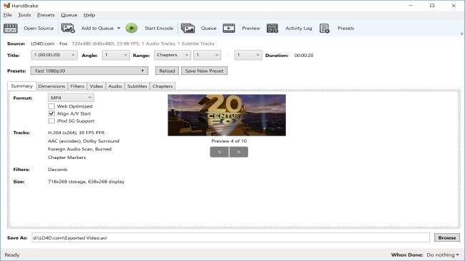 HandBrake Download App Search Engine
